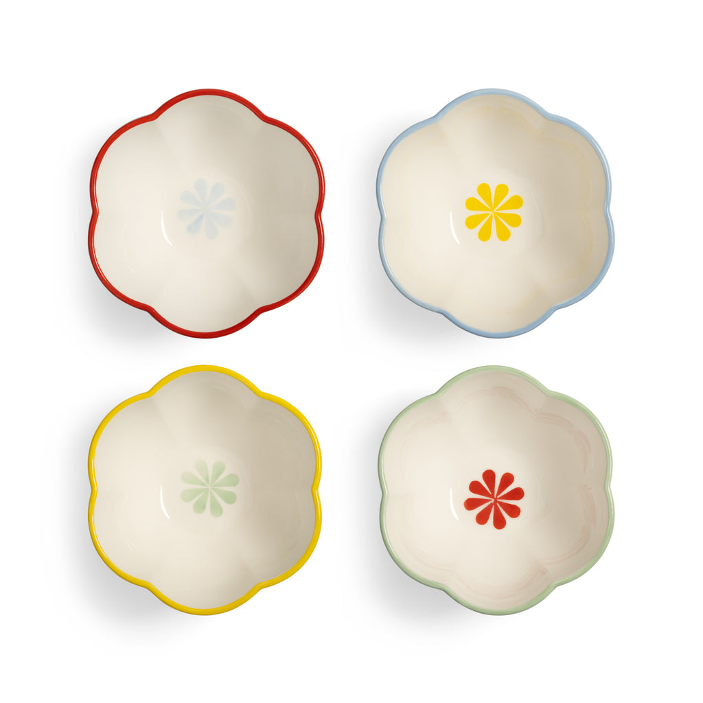 Bowl folk small set of 4 &klevering