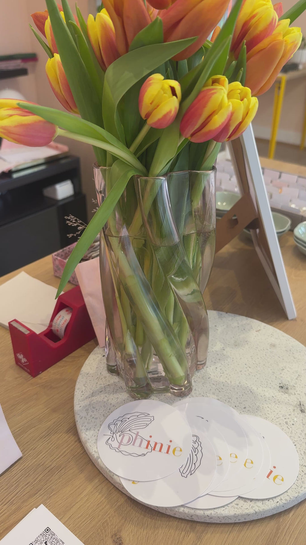 Vase marshmallow pink &klevering